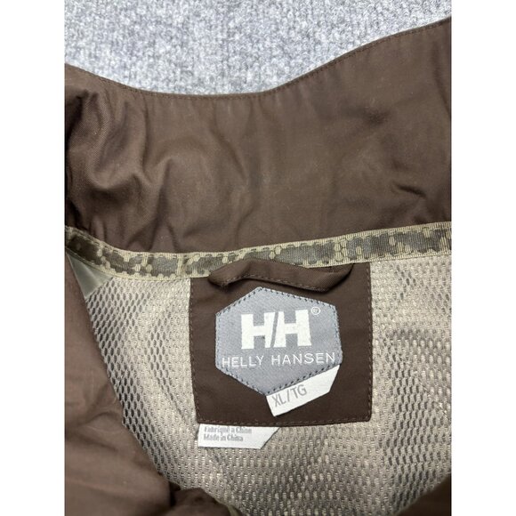 Helly Hansen Jacket Mens XL Brown Helly Tech Waterproof Insulated Ski - Picture 3 of 10